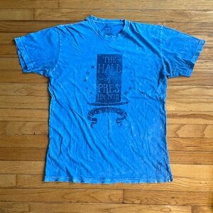 Disney "Hall of Presidents" 28th and Main Blue Graphic T-Shirt Size L